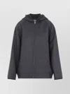 Bottega Veneta Wool Jacket With Hood And Leather Trim