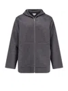 Bottega Veneta L Double Blouson Jacket In Gray