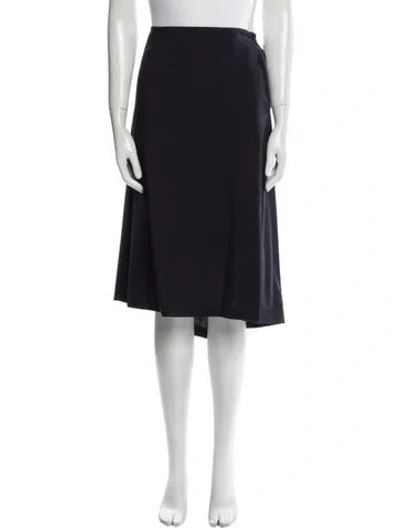 Pre-owned Bottega Veneta Wool Knee-length Skirt In Black