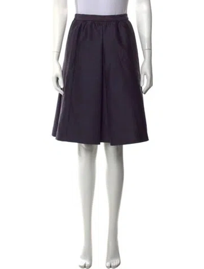 Pre-owned Bottega Veneta Wool Knee-length Skirt W/ Tags In Purple