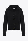 Bottega Veneta Wool Cardigan In Black