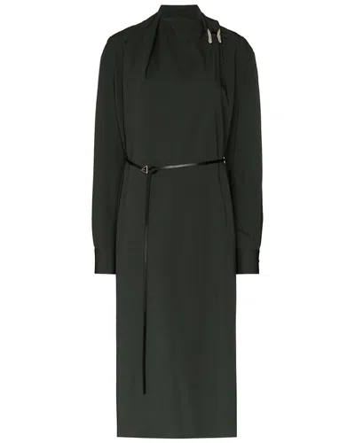 Bottega Veneta Belted Wool Robe Dress