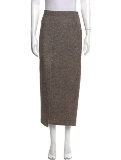 Pre-owned Bottega Veneta Wool Midi Length Skirt In Multi