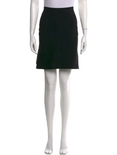 Pre-owned Bottega Veneta Wool Mini Skirt In Black
