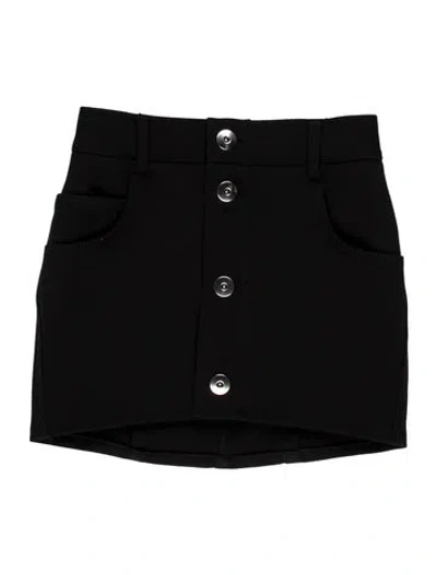 Pre-owned Bottega Veneta Wool Mini Skirt In Black