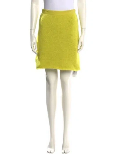 Pre-owned Bottega Veneta Wool Mini Skirt In Green