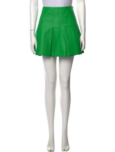 Pre-owned Bottega Veneta Wool Mini Skirt In Green