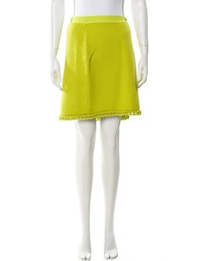 Pre-owned Bottega Veneta Wool Mini Skirt In Green
