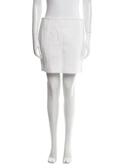 Pre-owned Bottega Veneta Wool Mini Skirt In Neutral