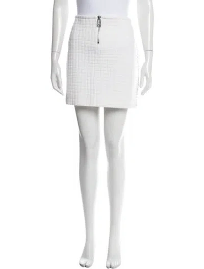 Pre-owned Bottega Veneta Wool Mini Skirt In Neutral