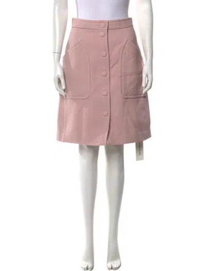 Pre-owned Bottega Veneta Wool Mini Skirt W/ Tags In Pink