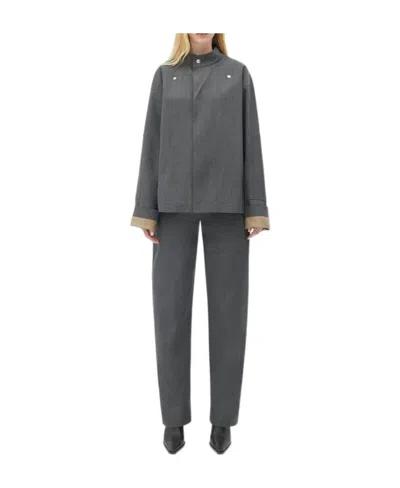 Bottega Veneta Wool Multi-purpose Collar Jacket In Black
