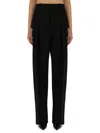 Bottega Veneta Wool Pants In Black