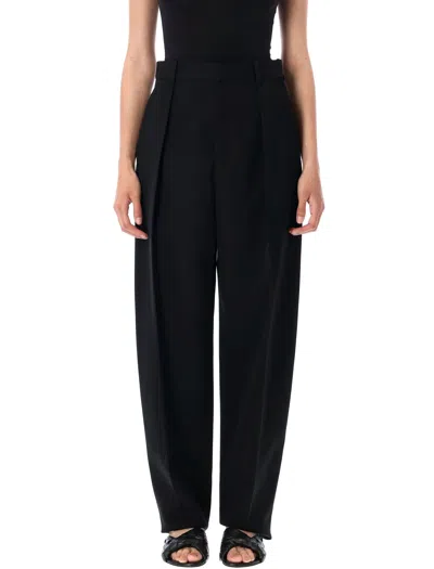 Bottega Veneta Wool Pants In Black