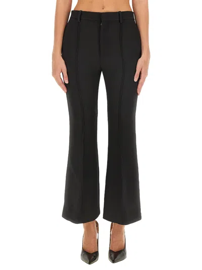 Bottega Veneta Wool Pants In Black