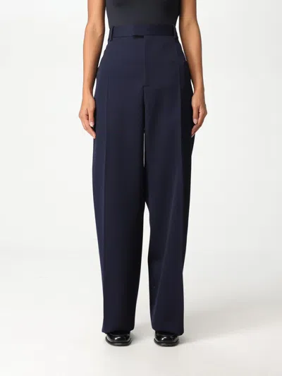 Bottega Veneta Wool Pants In Blue