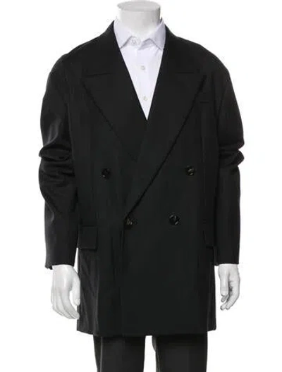 Pre-owned Bottega Veneta Wool Peacoat W/ Tags In Black