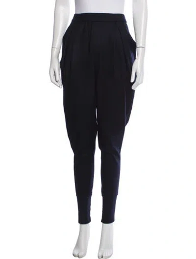 Pre-owned Bottega Veneta Wool Pleated Accents Sweatpants In Blue