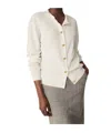 Bottega Veneta Wool Rib Cardigan In White