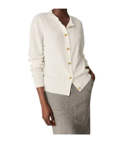 BOTTEGA VENETA BOTTEGA VENETA RIBBED-KNIT CREWNECK CARDIGAN