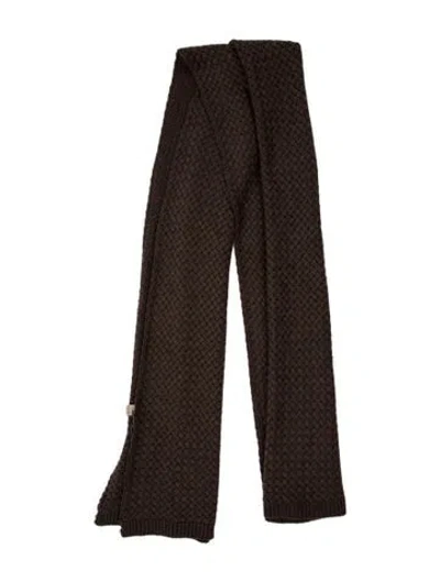 Pre-owned Bottega Veneta Wool Scarf In Brown