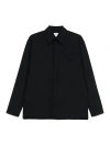 Bottega Veneta Chemise En Laine Fine In Black