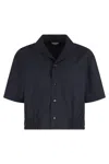 Bottega Veneta Thin Wool Shirt In Blue