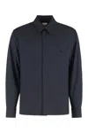 Bottega Veneta Thin Wool Shirt In Blue