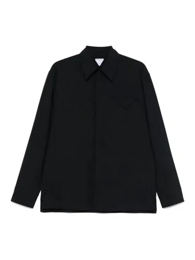 Bottega Veneta Wool Shirt In Blue