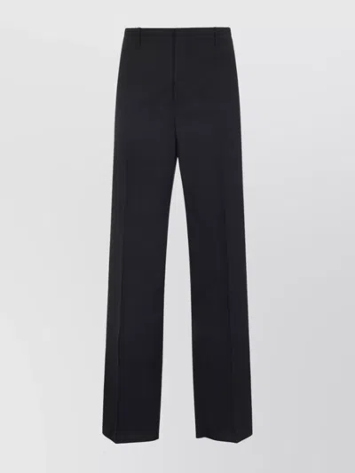 BOTTEGA VENETA WOOL STRAIGHT LEG PANTS