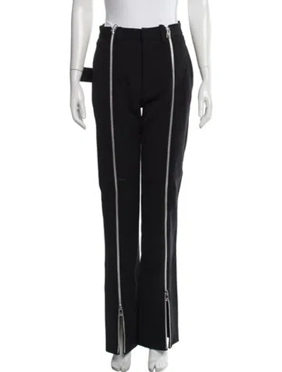 Pre-owned Bottega Veneta Wool Straight Leg Pants In Black