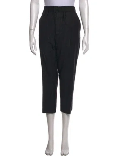 Pre-owned Bottega Veneta Wool Straight Leg Pants In Black