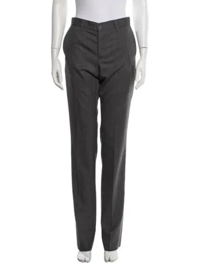 Pre-owned Bottega Veneta Wool Straight Leg Pants W/ Tags In Grey
