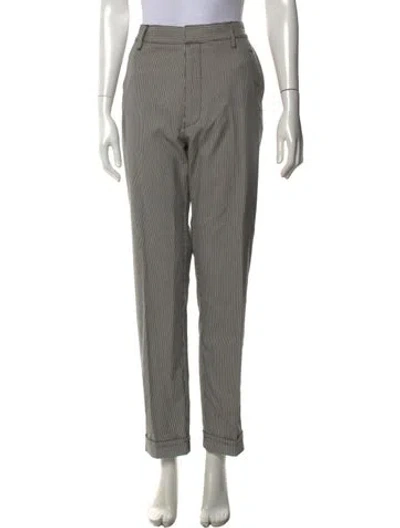 Pre-owned Bottega Veneta Wool Straight Leg Pants W/ Tags In Grey