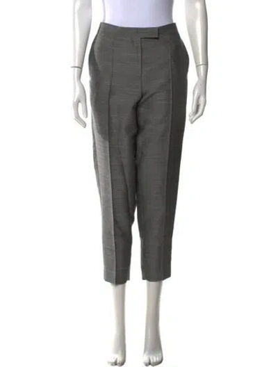 Pre-owned Bottega Veneta Wool Straight Leg Pants W/ Tags In Grey