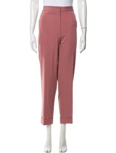 Pre-owned Bottega Veneta Wool Straight Leg Pants W/ Tags In Pink