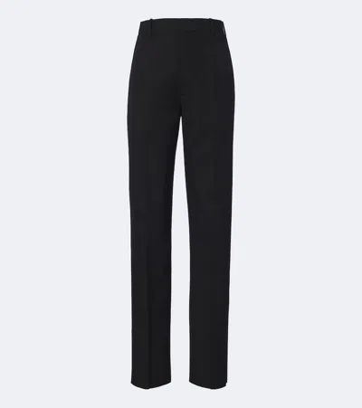 Bottega Veneta Wool Straight Pants In Black