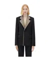 Bottega Veneta Single-breasted Long-sleeved Suit Jacket In Black