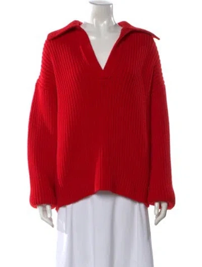 Pre-owned Bottega Veneta Wool Sweater In Red