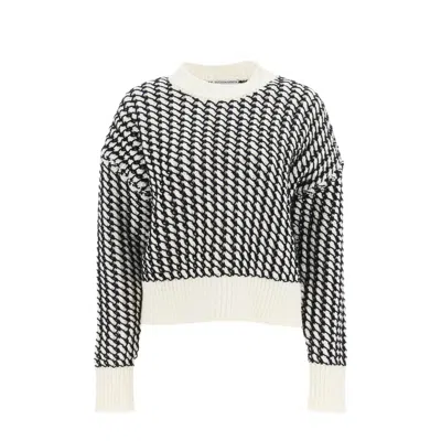 Bottega Veneta Long Sleeve Crew-neck Sweater In White
