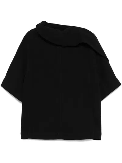 Bottega Veneta Wool T-shirt In Black