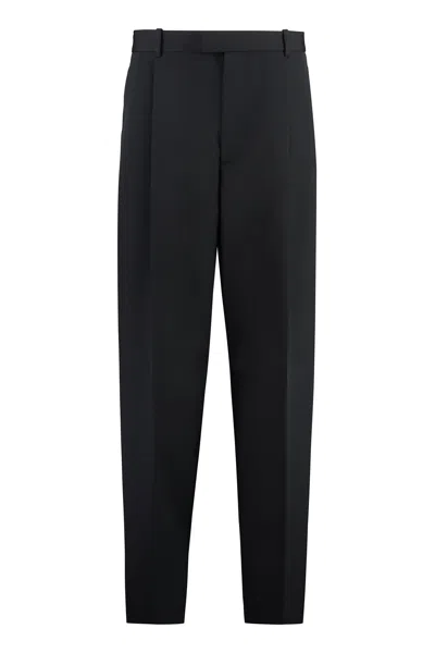Bottega Veneta Wool Tailored Trousers In Black
