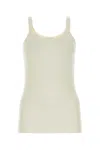 Bottega Veneta Ribbed Wool Sleeveless Top In White