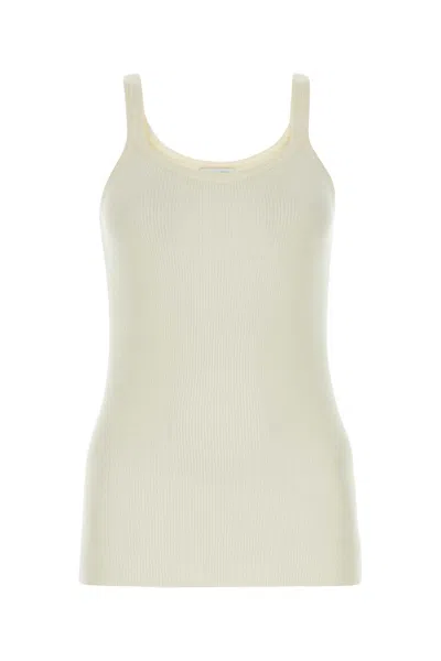 BOTTEGA VENETA IVORY WOOL TANK TOP
