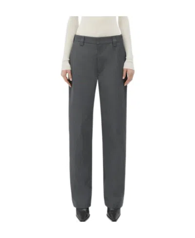 Bottega Veneta Wool Tapered Casual Pants In Black