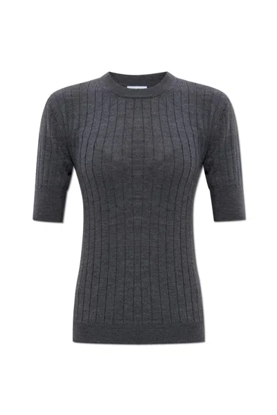 Bottega Veneta Wool Top In Gray