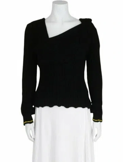Pre-owned Bottega Veneta Wool Top W/ Tags In Black