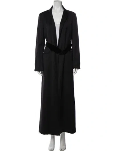 Pre-owned Bottega Veneta Wool Trench Coat In Gray