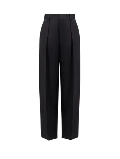 Bottega Veneta Wool Trousers In Black