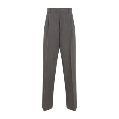 Bottega Veneta Wool Trousers In Black
